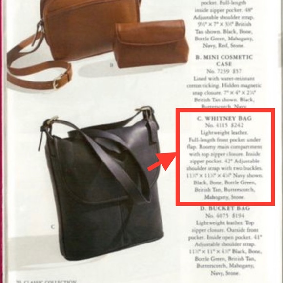 🛑✋✋🛑 Coach vintage Whitney bag  style #4115 - Picture 9 of 10